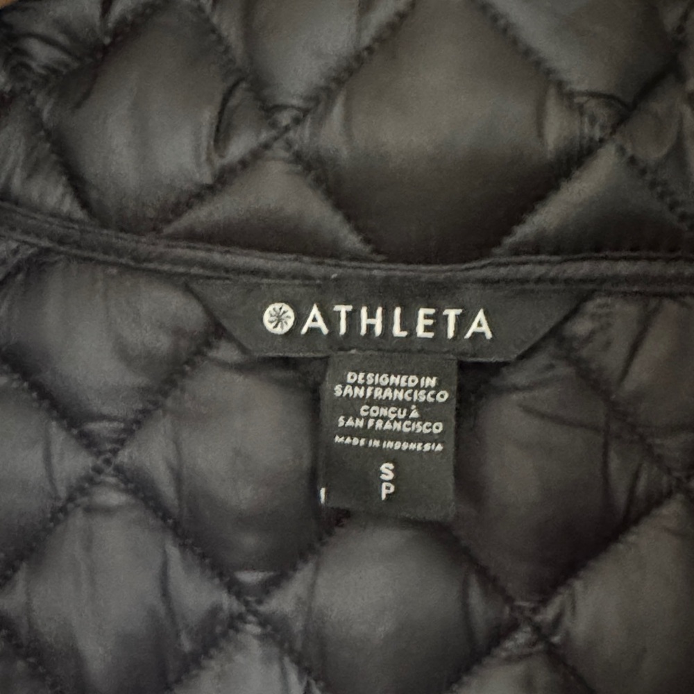 Athleta Black Quilted Jacket - Picture 3 of 5